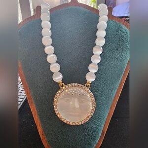 Moon Face Necklace